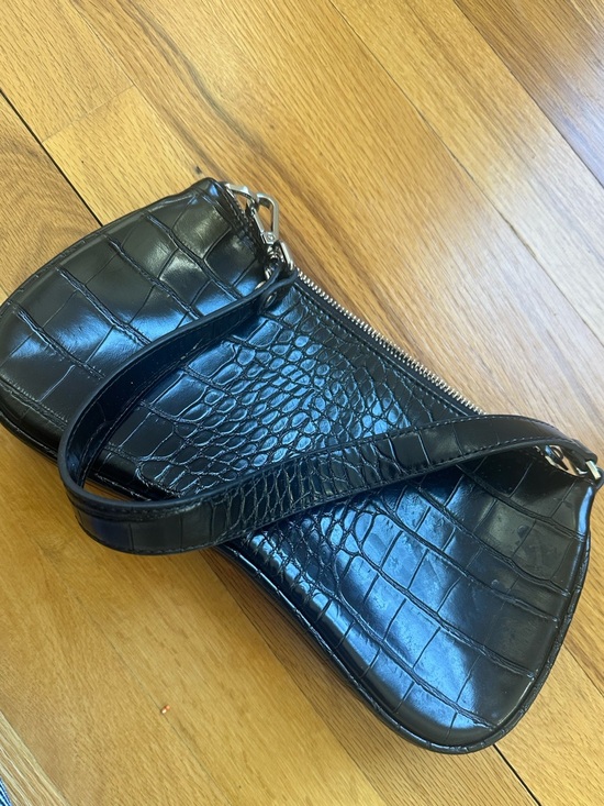 JW PEI Black Croc-Embossed Shoulder Bag - Women - Picture 7 of 7